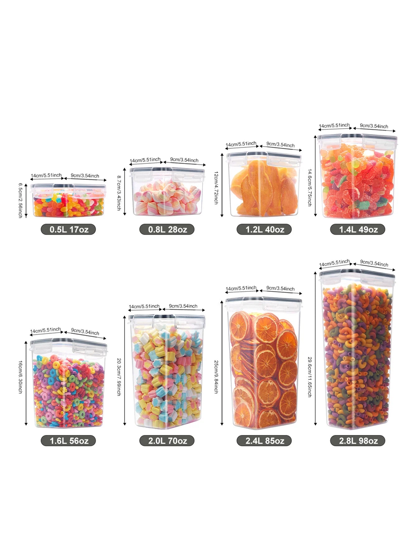 Airtight Food Storage Containers With Lids Pack Of 24 And 48
