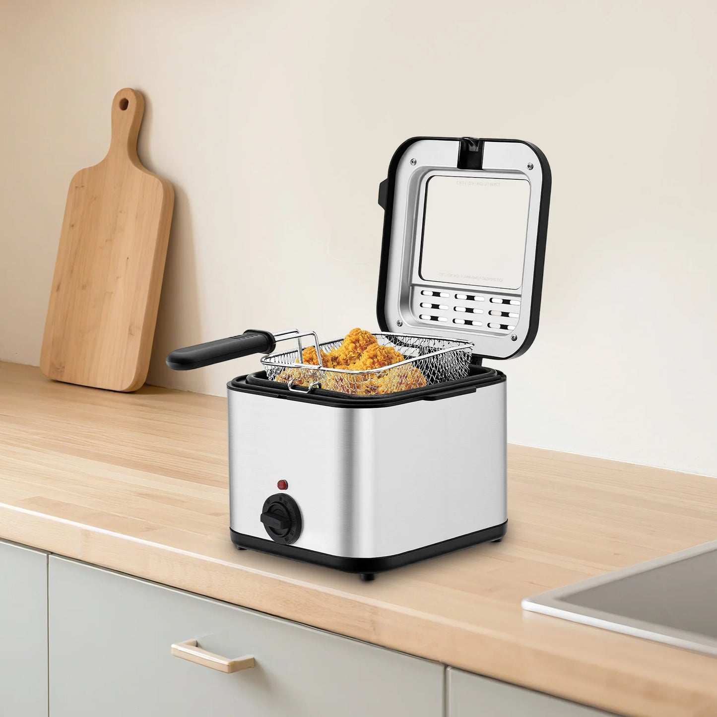 Electric Deep Fryer 1000W Stainless Steel Professional Grade