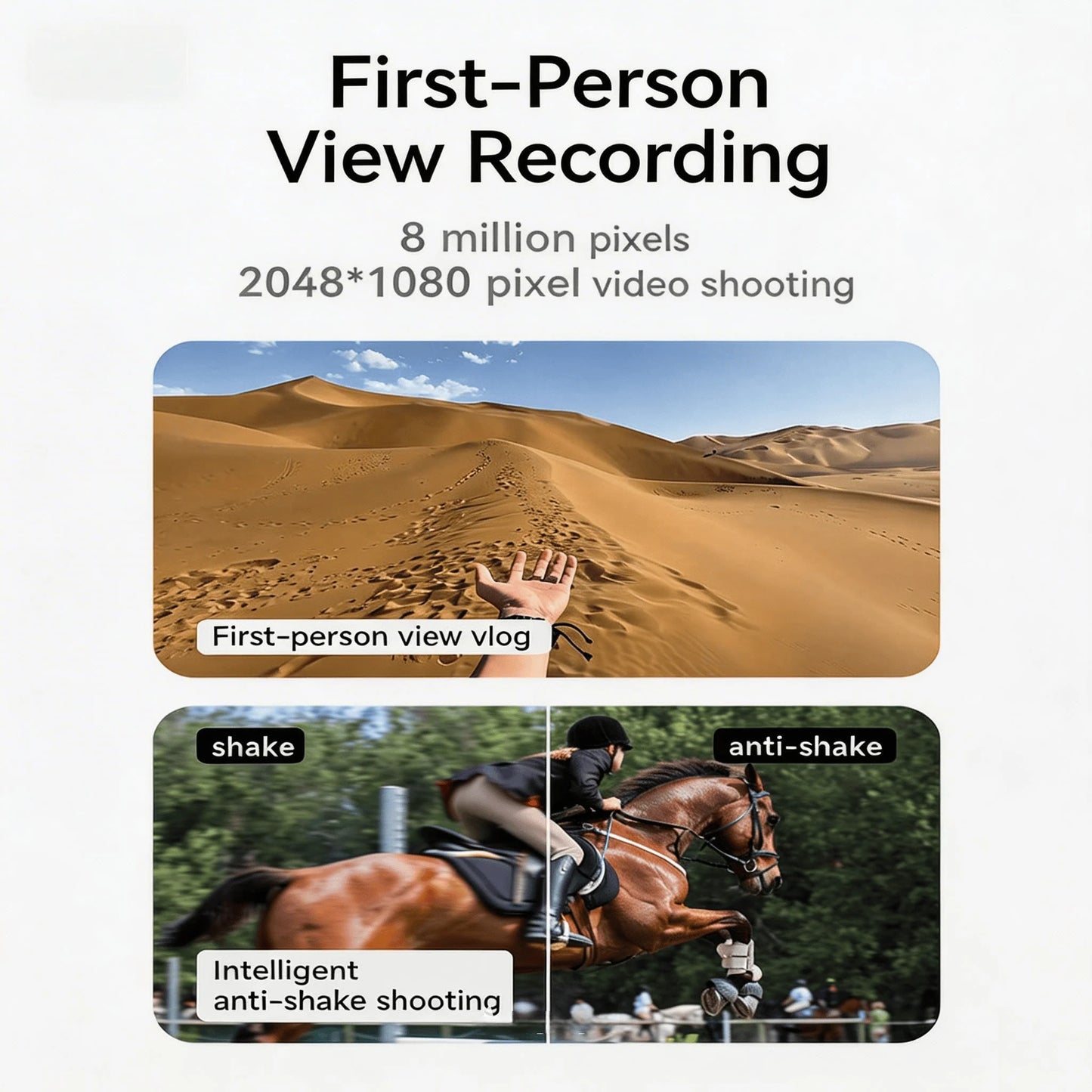 W O Camera 4K Glasses With AI Translator And Object Recognition
