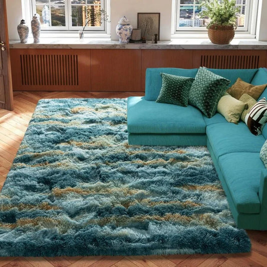 Soft Shag Rugs For Bedroom,  Living Room, Luxury Modern Plush Carpet Girls Boys Room Dorm Indoor Home Decor