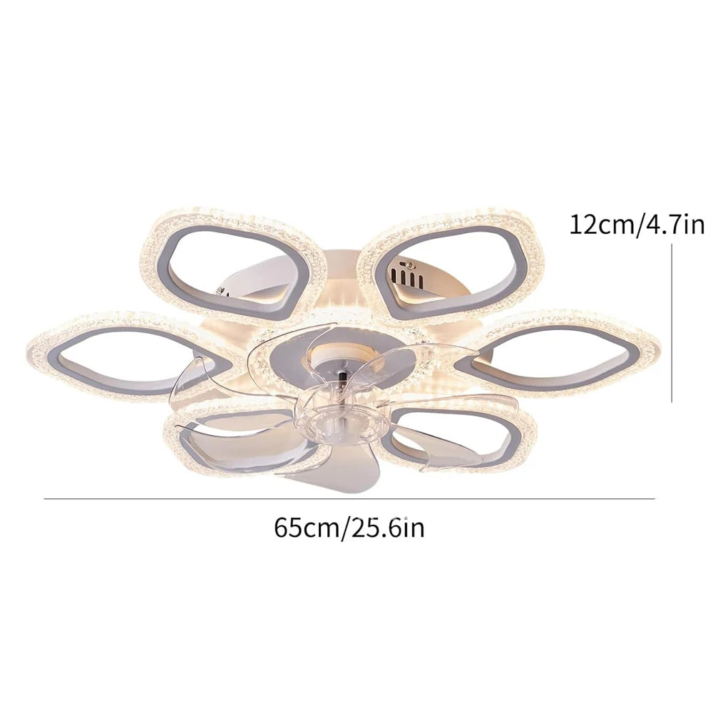 Ceiling Fan Light With Remote Control And Stepless Dimming