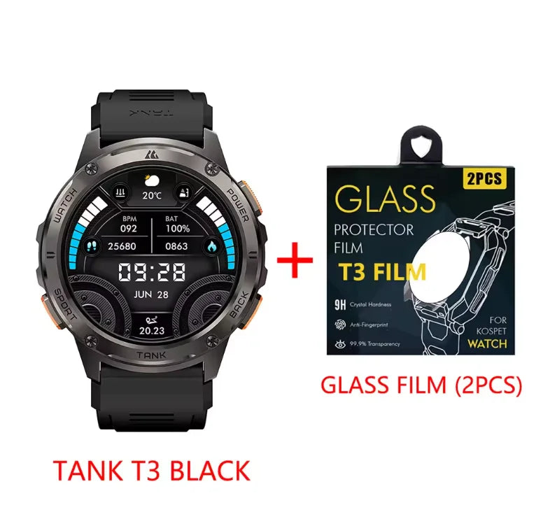 KOSPET Tank T3 Smartwatch Call And Text AMOLED AI Voice