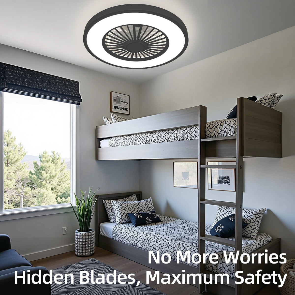 Silent Reversible DC Ceiling Fan With Remote And Light
