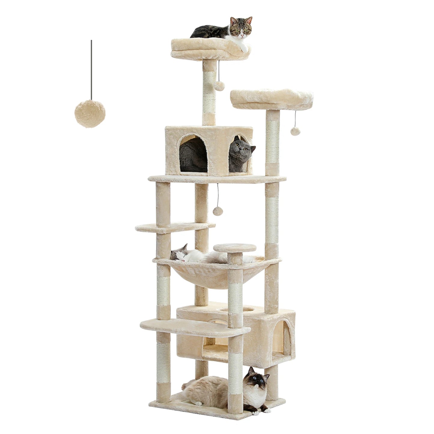 PAWZ Road Cat Tree And Tower For Indoor Cats With Scratching Posts