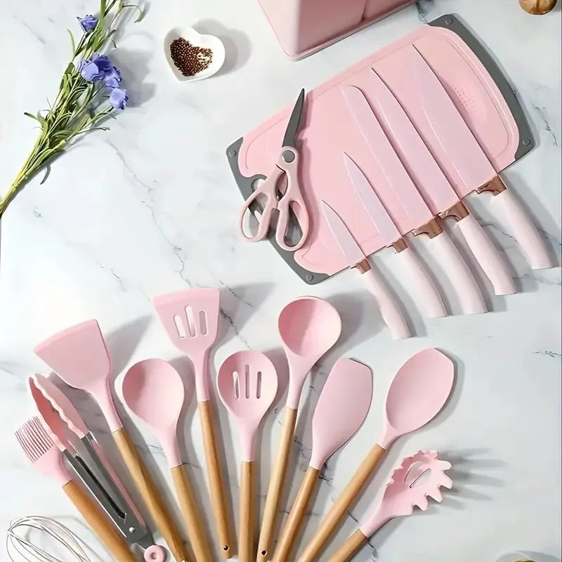 Stainless Steel & Food-Grade Silicone Kitchenware Set Multi-Functional Combination New Product Promotion