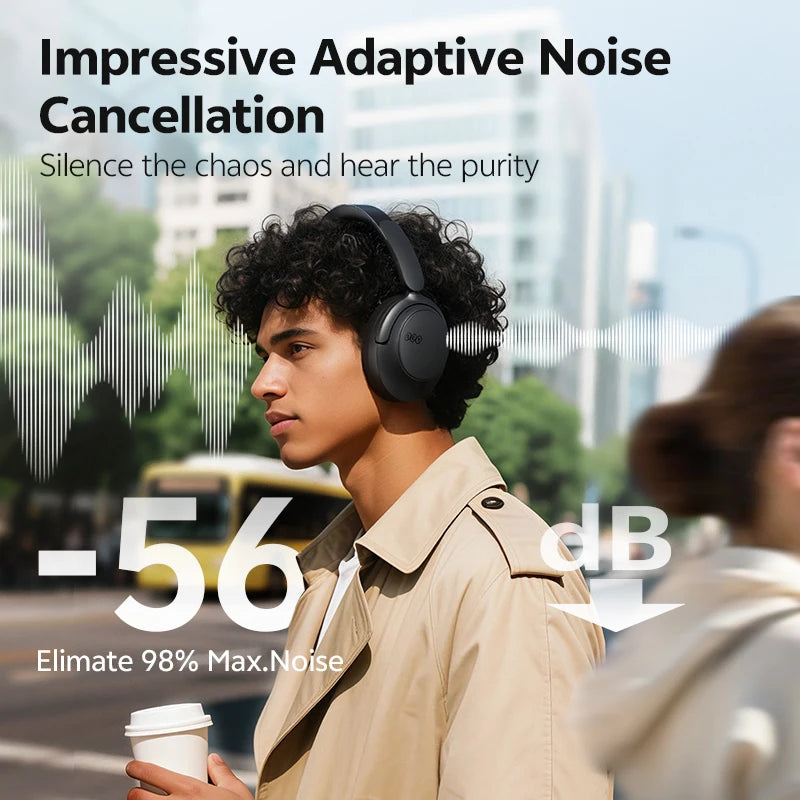 QCY H3S Wireless Headphones Hi Res LDAC Spatial Sound ANC