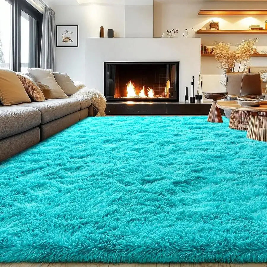 Soft Shag Rugs For Bedroom,  Living Room, Luxury Modern Plush Carpet Girls Boys Room Dorm Indoor Home Decor