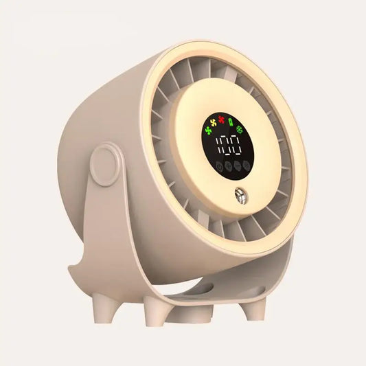 Local Shipping- Misting Fan Humidifying Rapid Cooling Hanging Hole Low Noise Digital Display 100 Speed Controlled Speed
