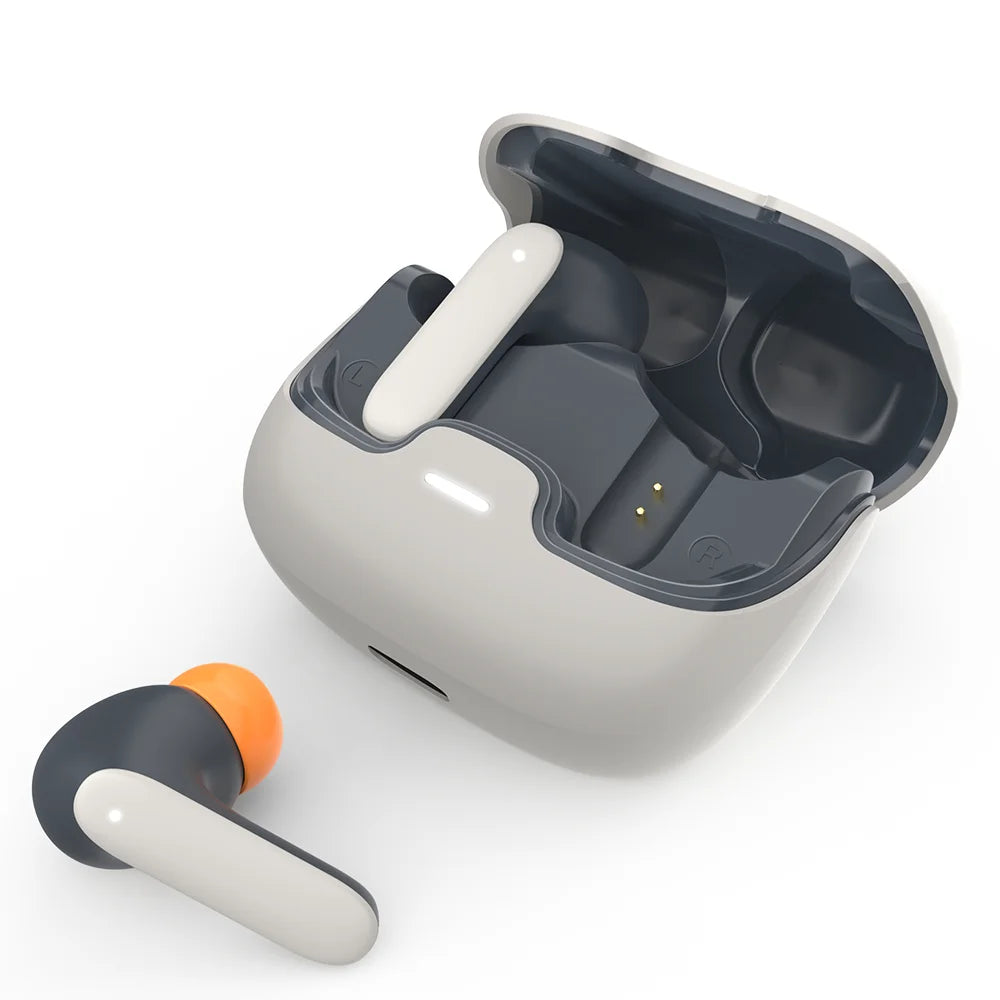 Jogrytece Bluetooth 5.4 TWS Earphones Ultra-Low Latency ENC Noise Cancelling
