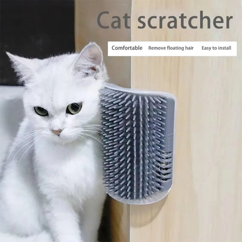 Cat Scratcher Massage Comb With Catnip Grooming Brush