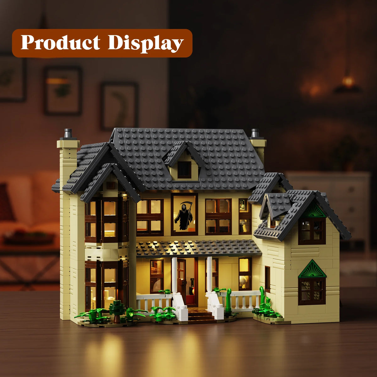 Horror House Building Blocks Set Halloween Room Decor Gift