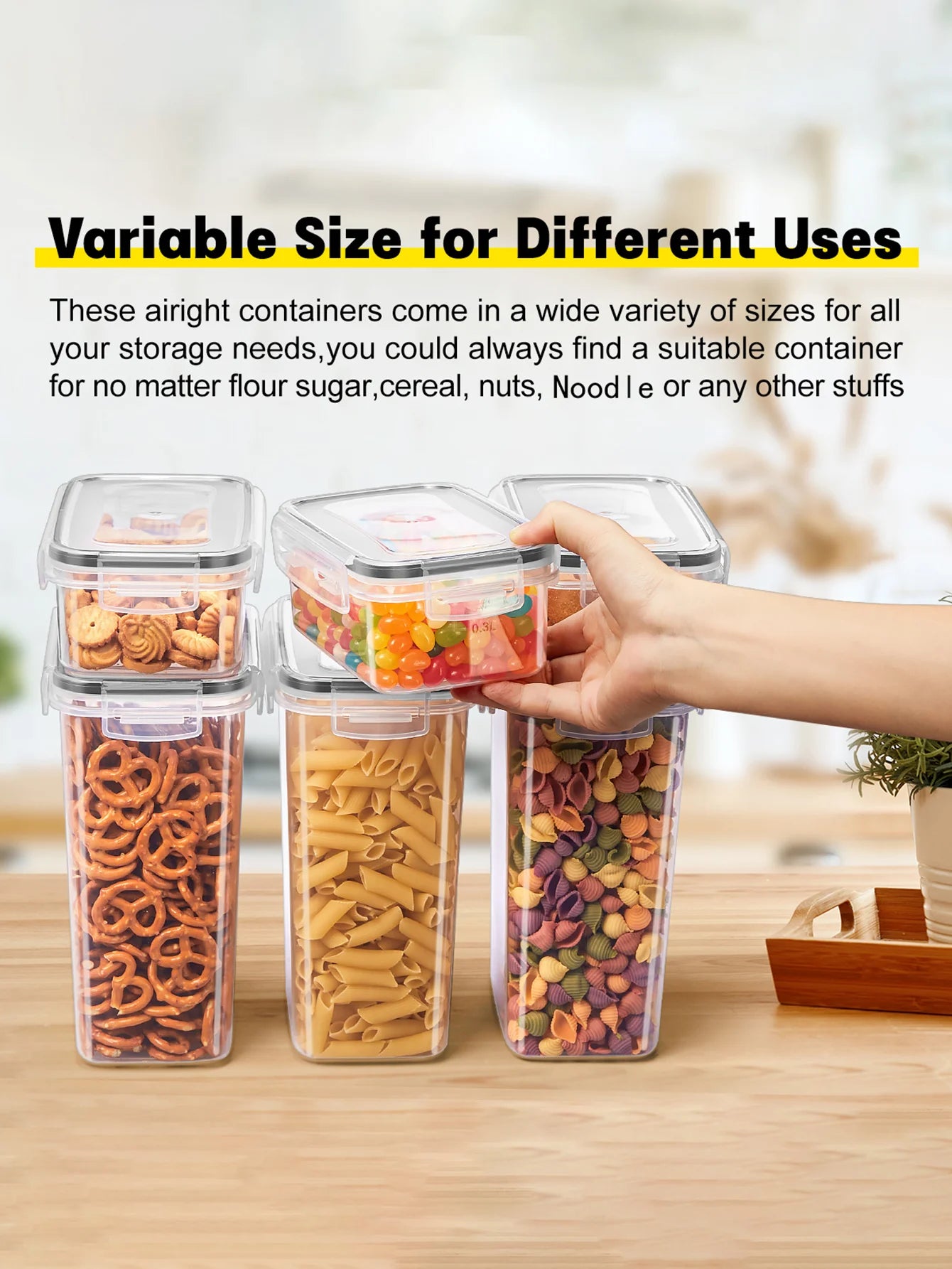 Airtight Food Storage Containers With Lids Pack Of 24 And 48