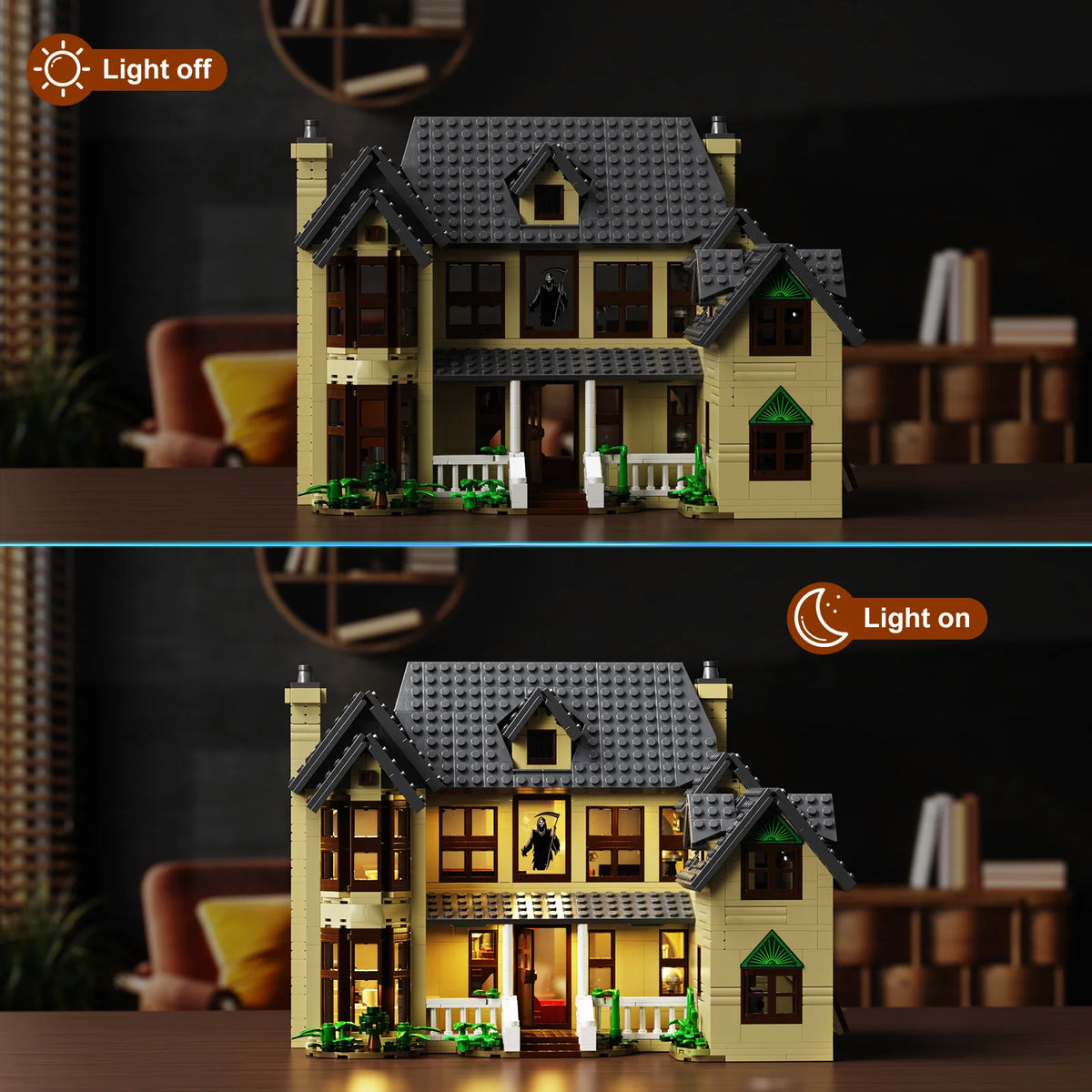 Horror House Building Blocks Set Halloween Room Decor Gift