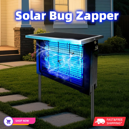 Powerful Solar Bug Zapper Outdoor Mosquito Trap for Large Yards