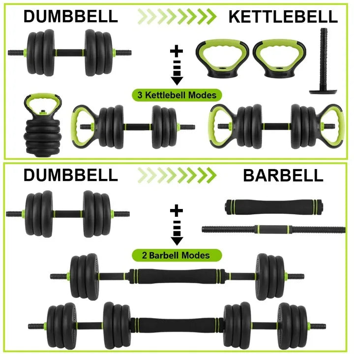 TWISTERCK Adjustable Dumbbells 4 In 1 Weight Set Home Gym