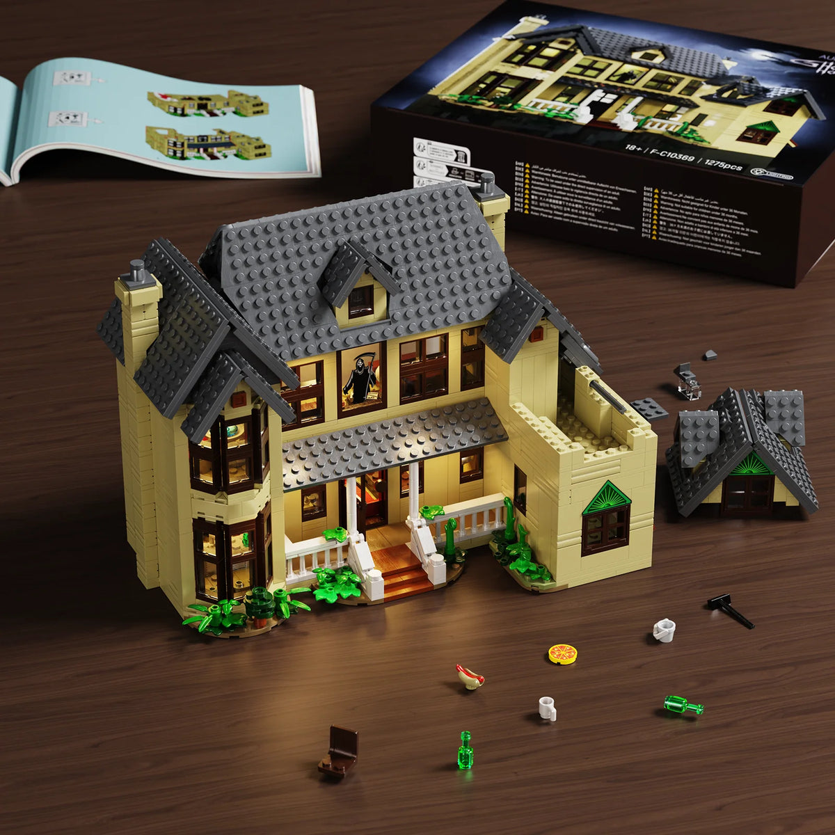 Horror House Building Blocks Set Halloween Room Decor Gift