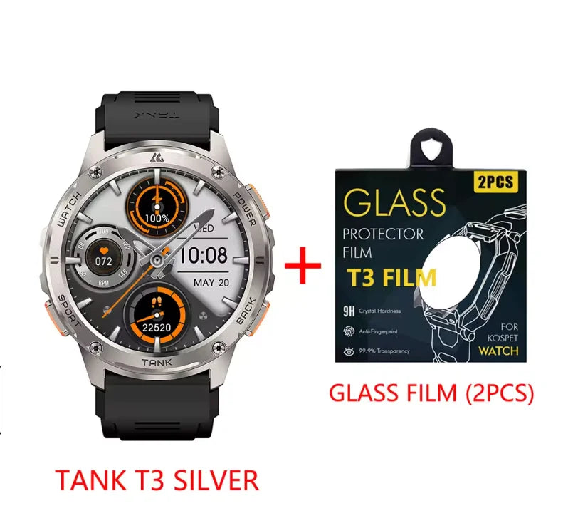 KOSPET Tank T3 Smartwatch Call And Text AMOLED AI Voice