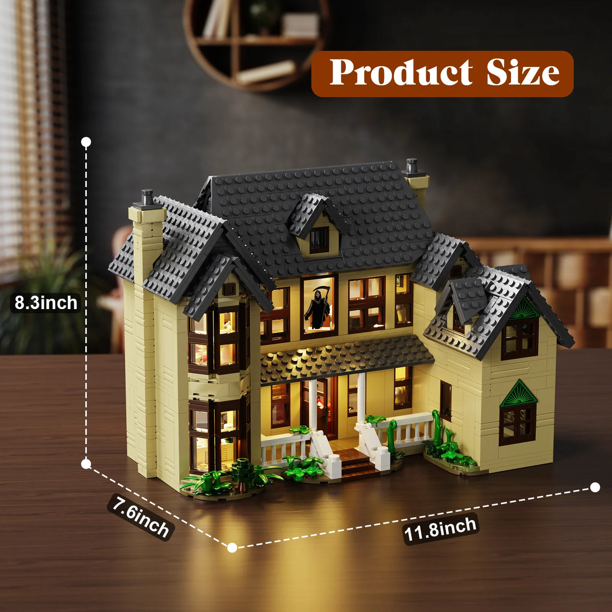 Horror House Building Blocks Set Halloween Room Decor Gift
