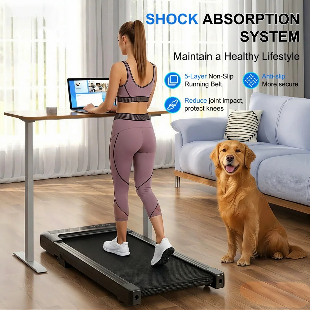 Superun Foldable Treadmill 6 Percent Incline 3.8 MPH Walking Pad