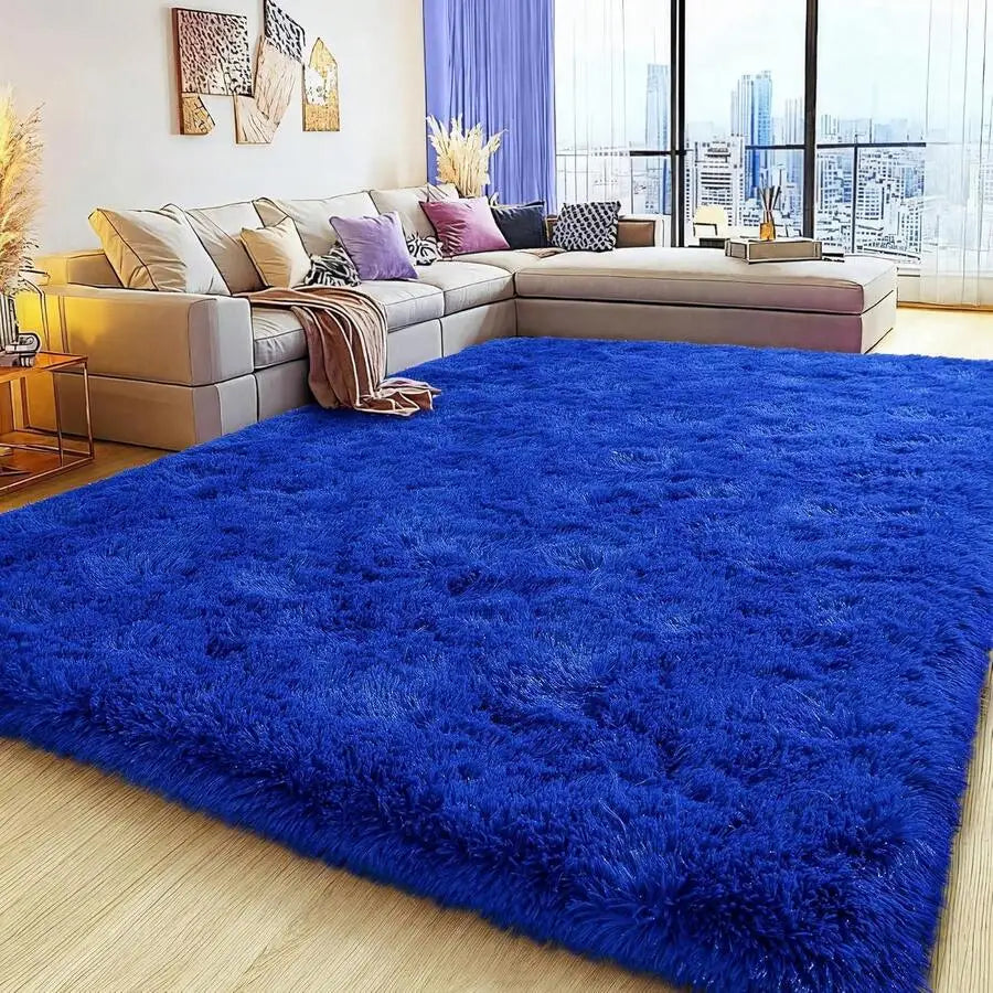 Soft Shag Rugs For Bedroom,  Living Room, Luxury Modern Plush Carpet Girls Boys Room Dorm Indoor Home Decor