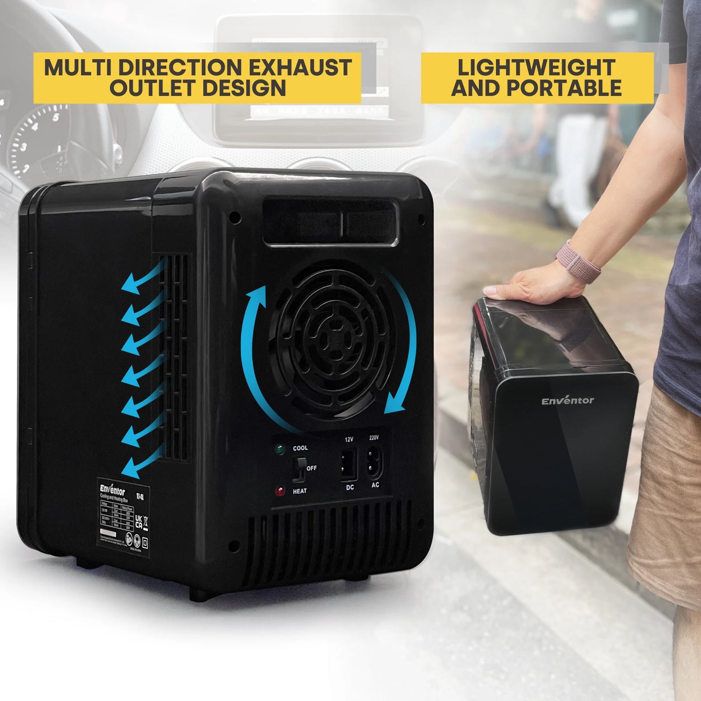 Mini Car Skincare Fridge Portable Thermoelectric Cooler Warmer