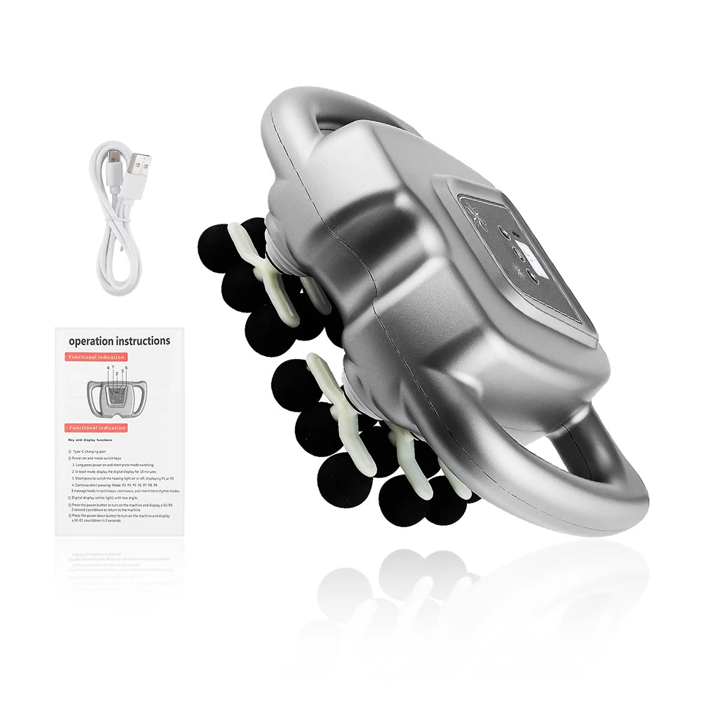 Foreverlily 24Head Fascia Gun With 9 Modes High Frequency Massage