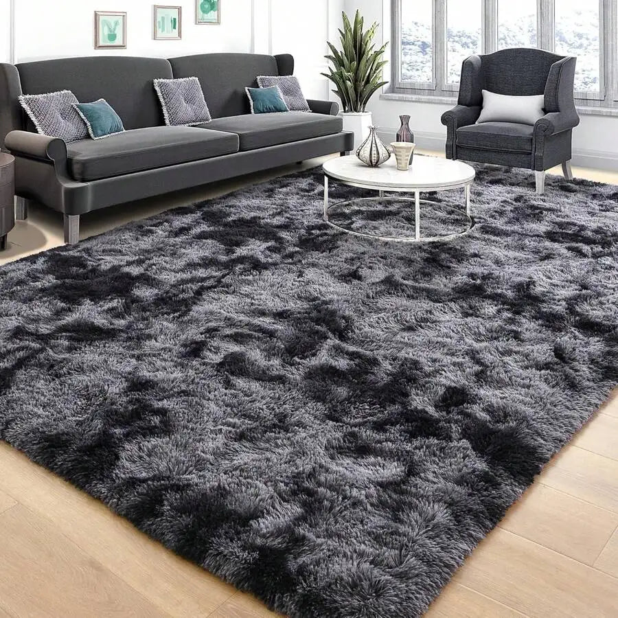 Soft Shag Rugs For Bedroom,  Living Room, Luxury Modern Plush Carpet Girls Boys Room Dorm Indoor Home Decor
