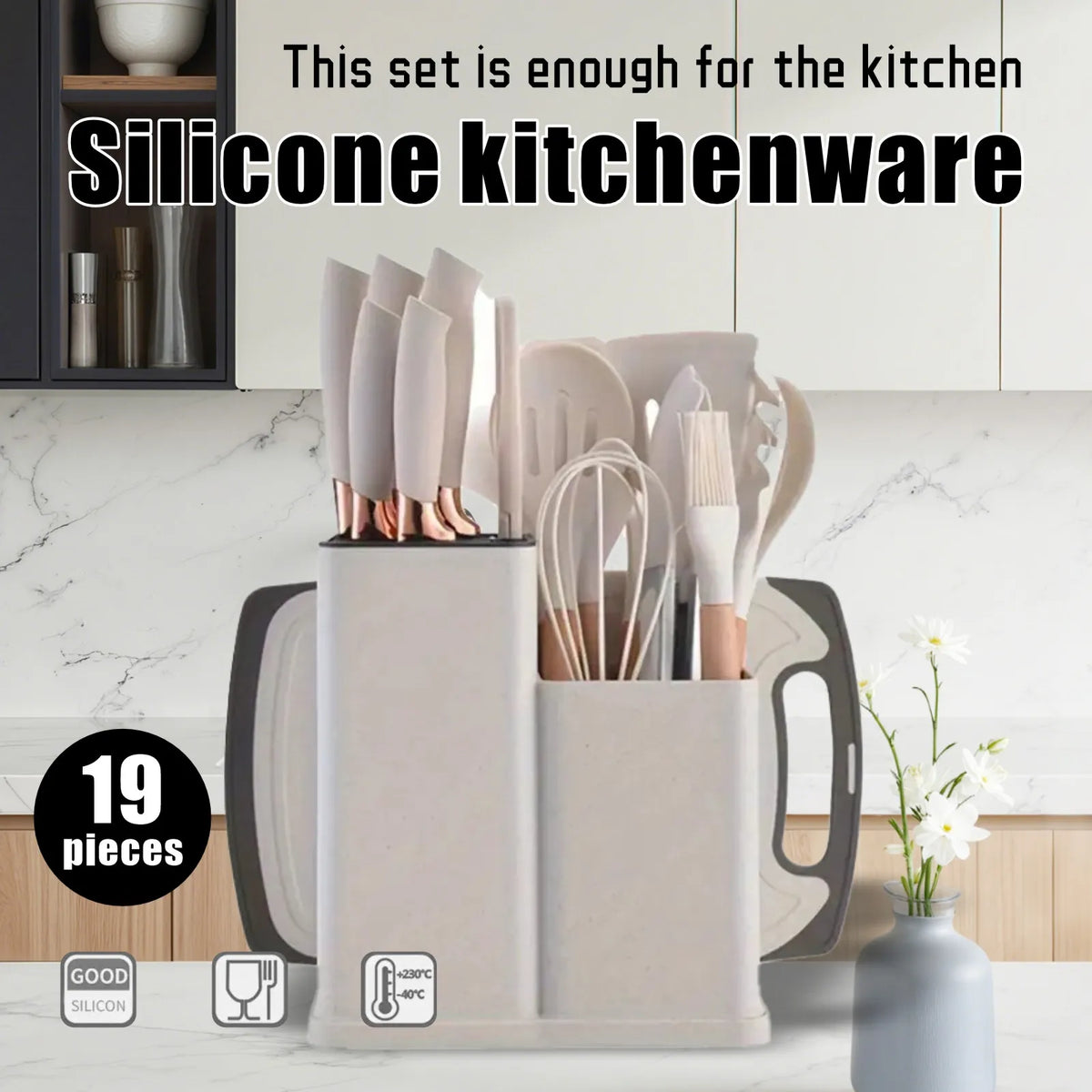Stainless Steel & Food-Grade Silicone Kitchenware Set Multi-Functional Combination New Product Promotion