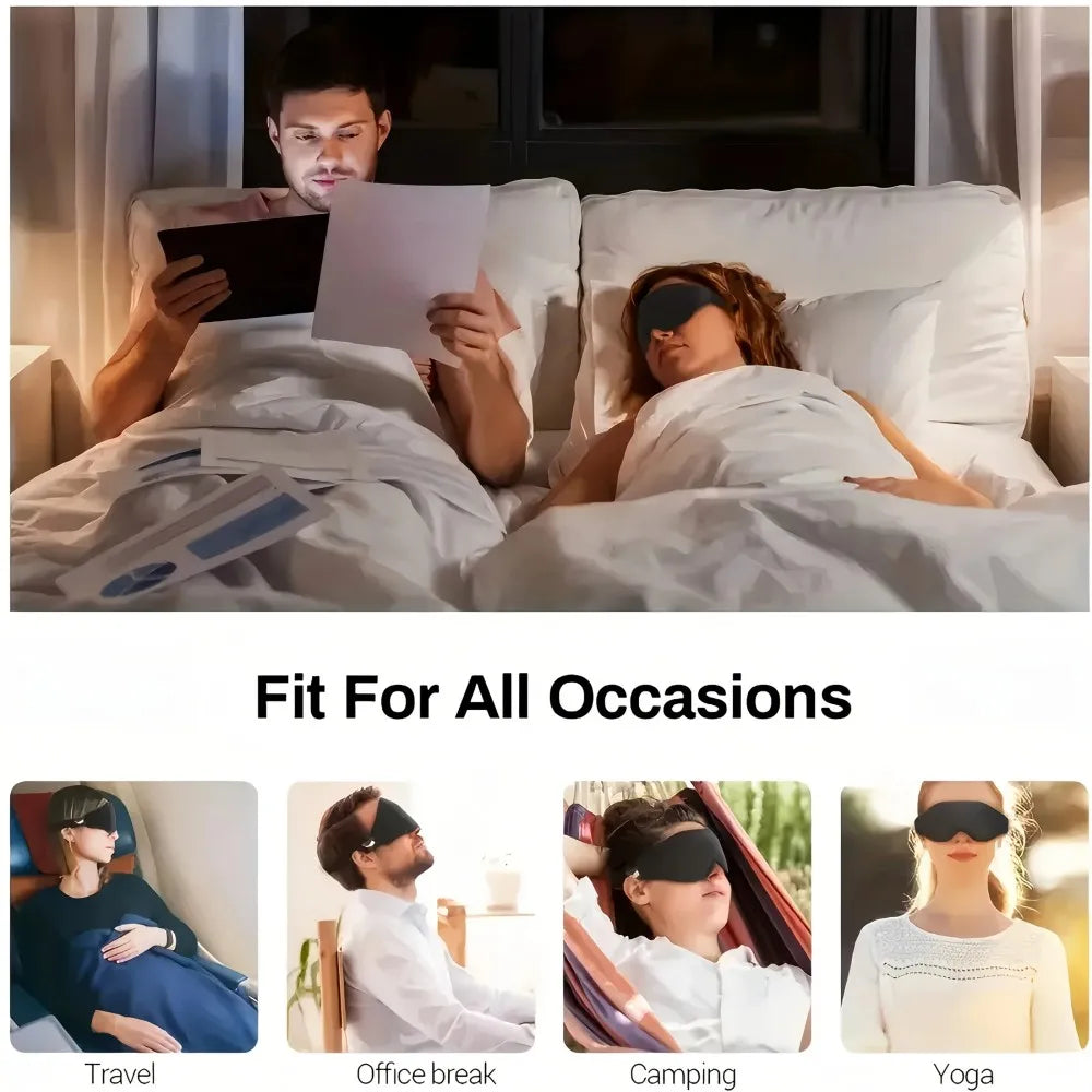 3D Memory Foam Sleep Eye Mask Soft Breathable Design