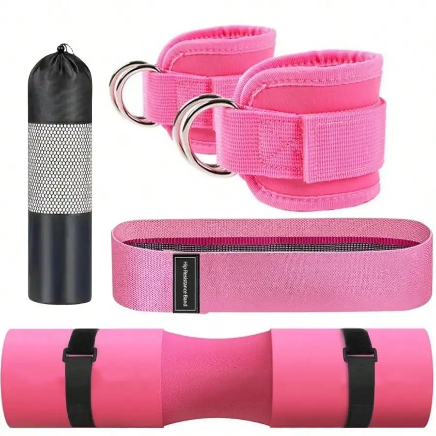 Barbell Pad Kit 5pc Set For Squats Hip Thrusts Deadlifts