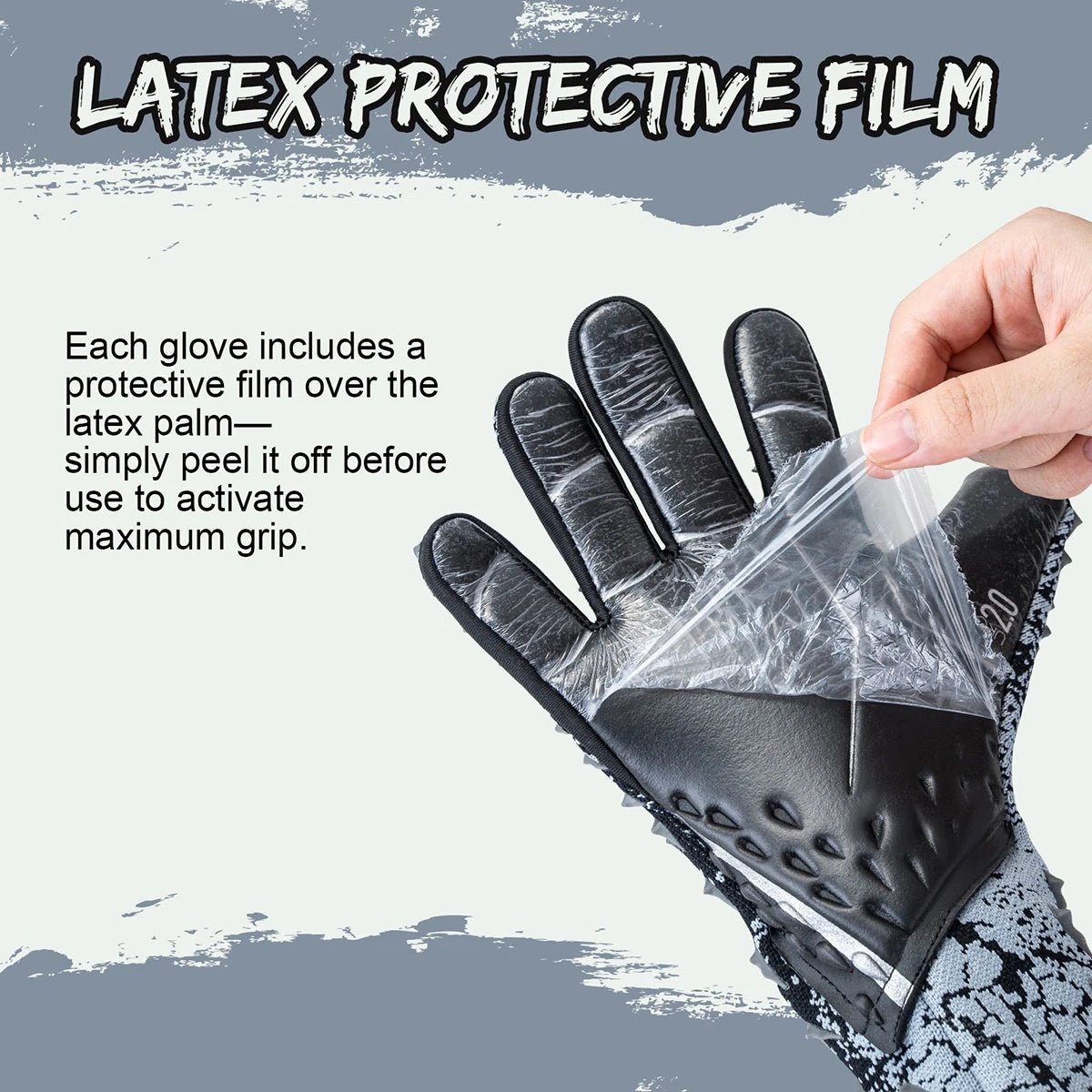 GKHMNEW CN Soccer Goalie Gloves With Enhanced Latex Palm