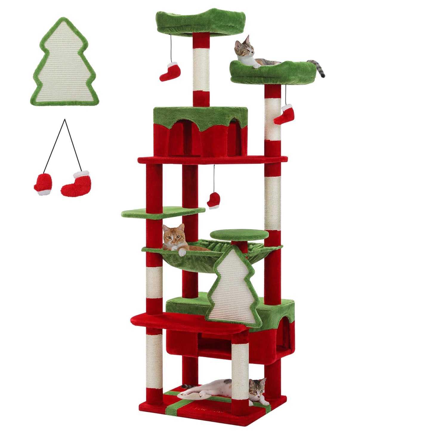 PAWZ Road Cat Tree And Tower For Indoor Cats With Scratching Posts