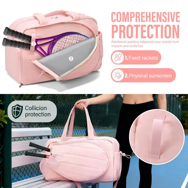 Tennis Gym Bag For Women With Shoe Compartment