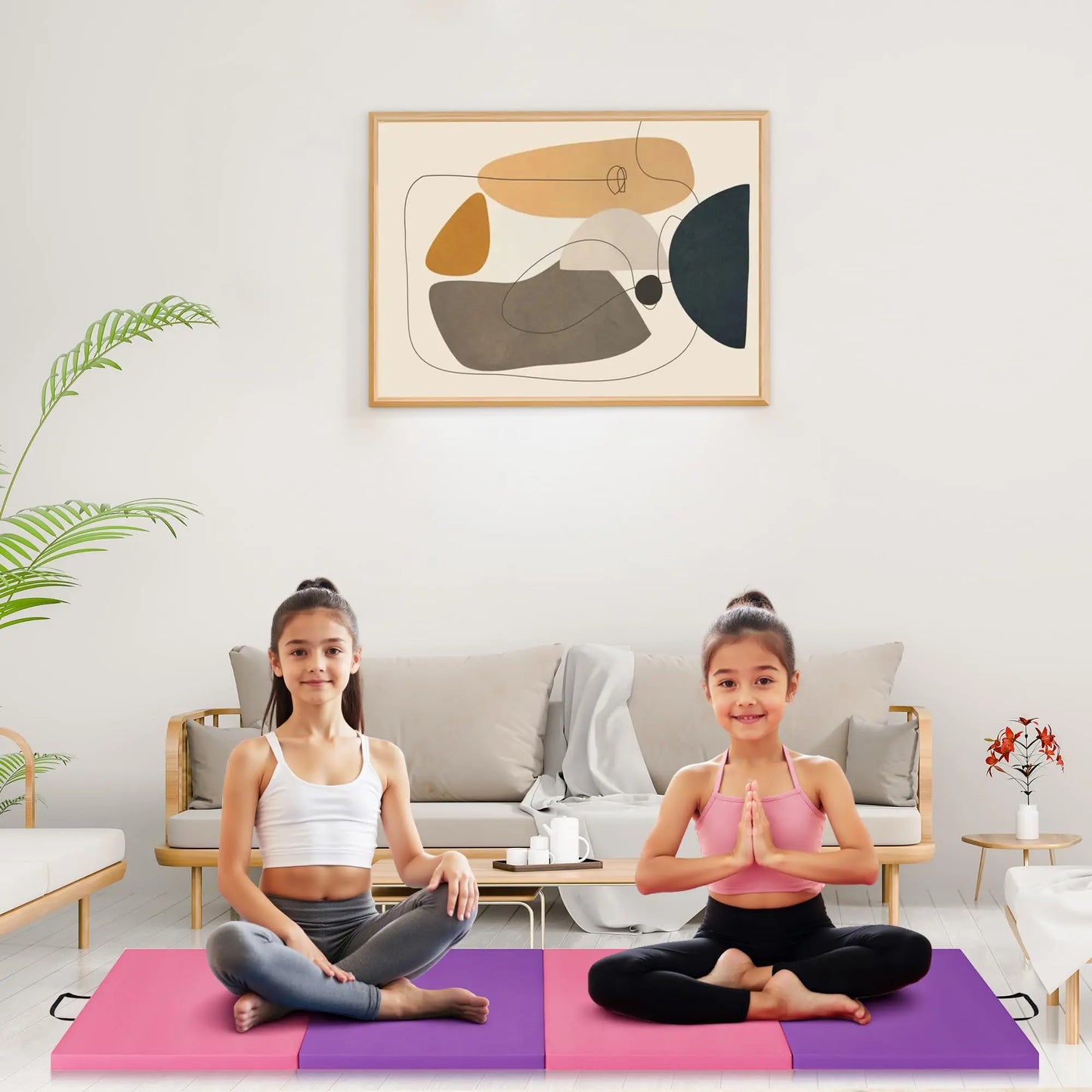 HiMISS 4 Fold 5 Fold Gymnastics Mat For Home Exercise