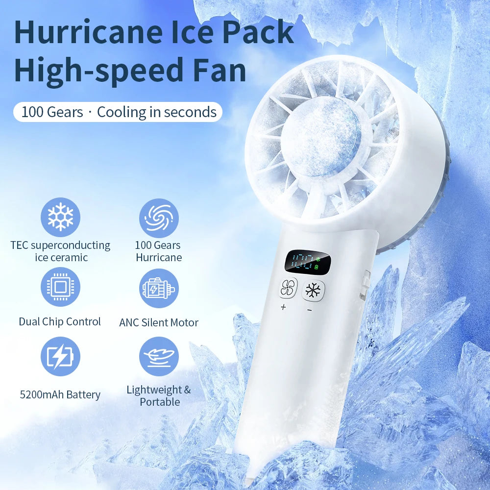Creara ma Portable Usb Handheld Fan With Led Display