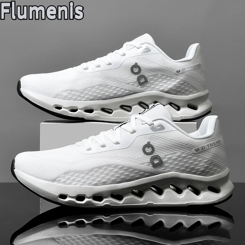 Shock Absorbing Leather Off Road Running Shoes For Adults