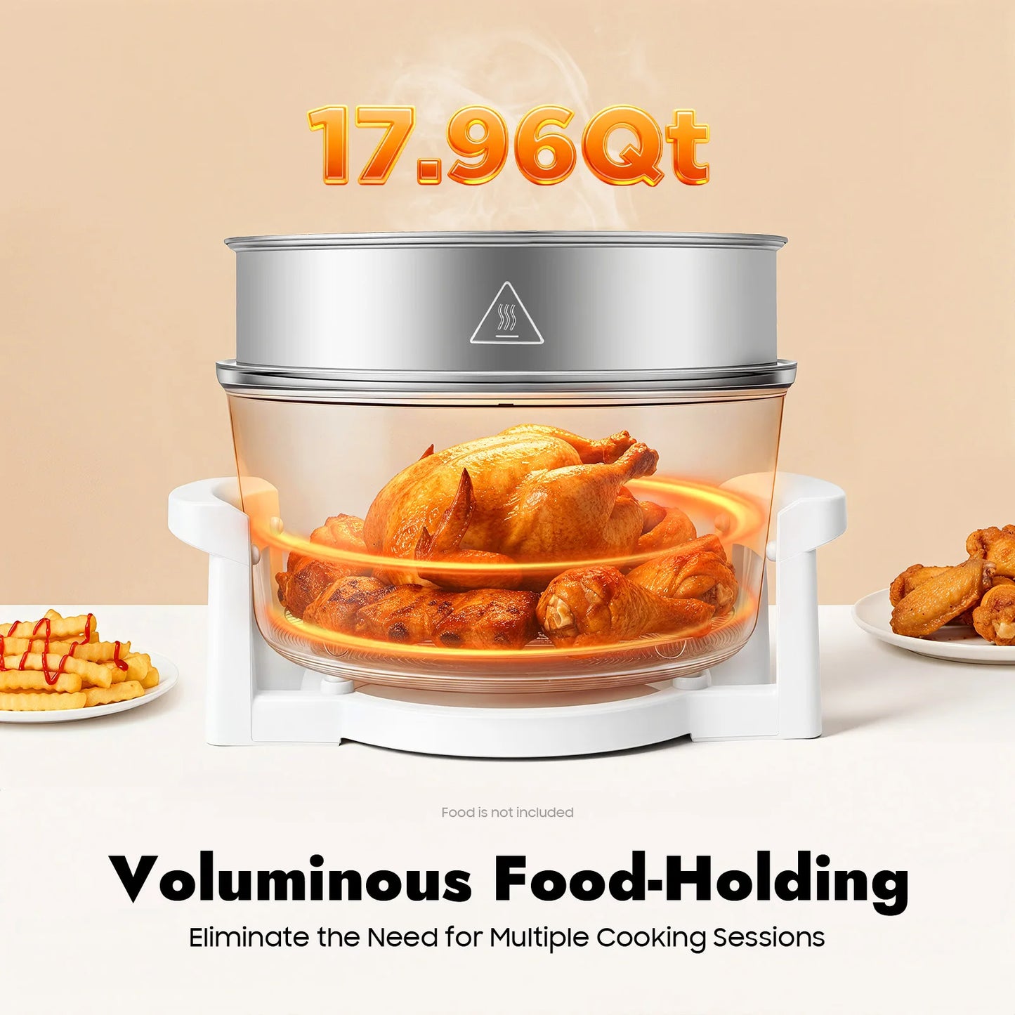 Visual Air Fryer 110V Oil Free Cooker With 360 Degree