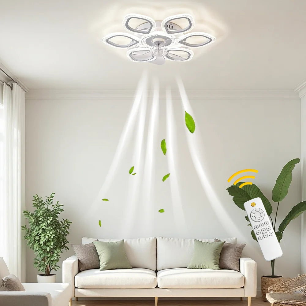 Ceiling Fan Light With Remote Control And Stepless Dimming
