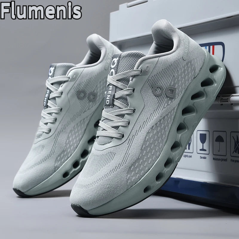 Shock Absorbing Leather Off Road Running Shoes For Adults