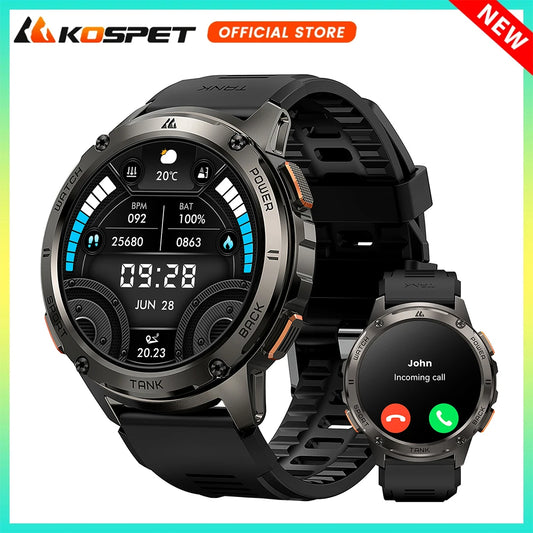KOSPET Tank T3 Smartwatch Call And Text AMOLED AI Voice