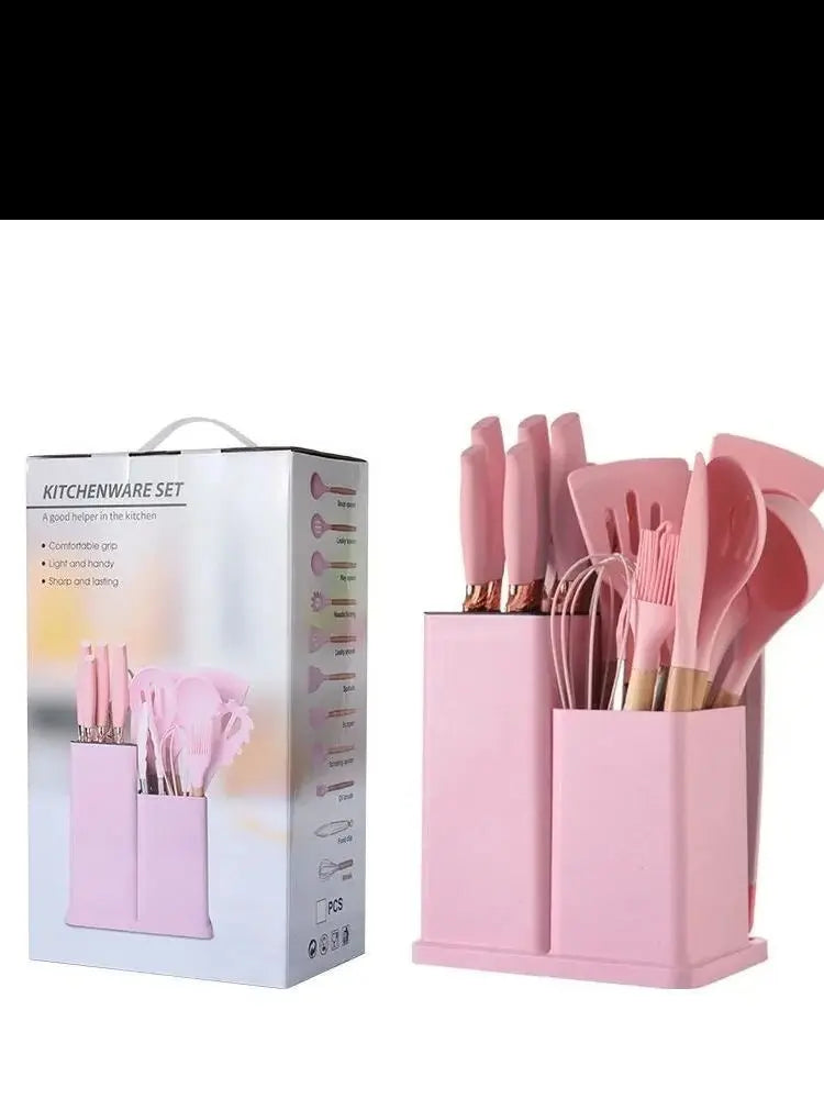 Stainless Steel & Food-Grade Silicone Kitchenware Set Multi-Functional Combination New Product Promotion