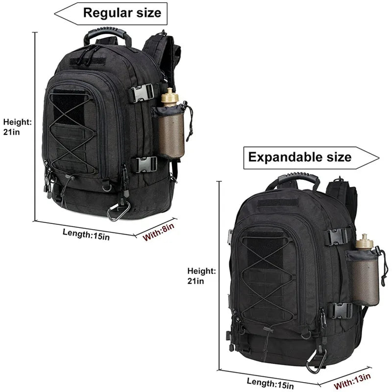 LQARMY Military Tactical MOLLE Backpack For Outdoor Travel And Hiking