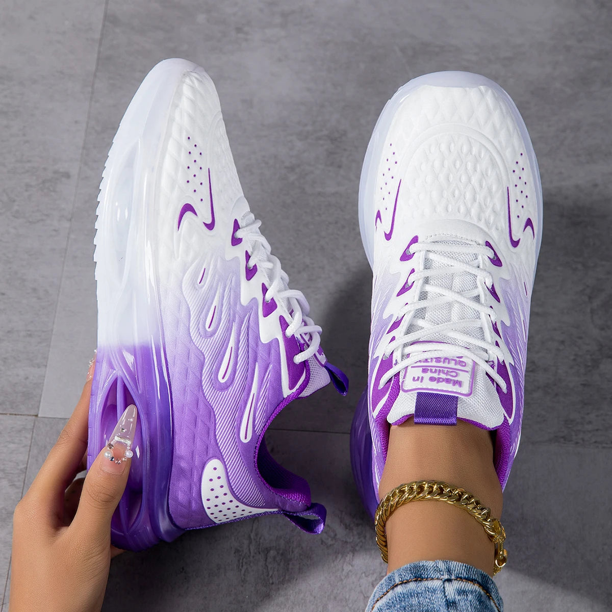 Lightweight Mesh Running Shoes For Men And Women With Cushion
