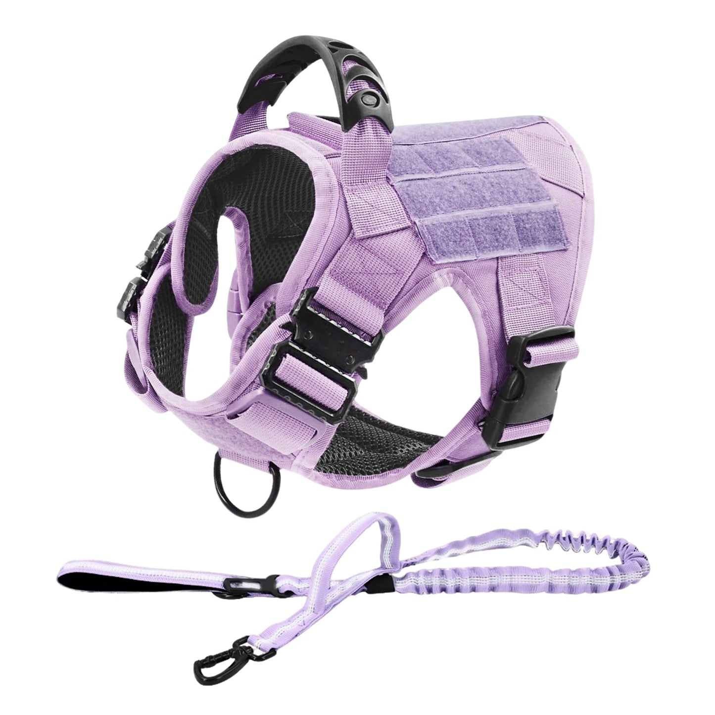 Military Camouflage Dog Harness With Leash For Training