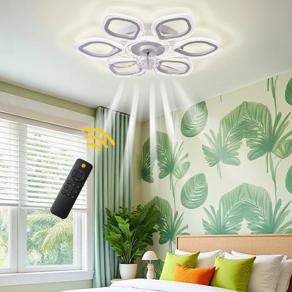 Ceiling Fan Light With Remote Control And Stepless Dimming