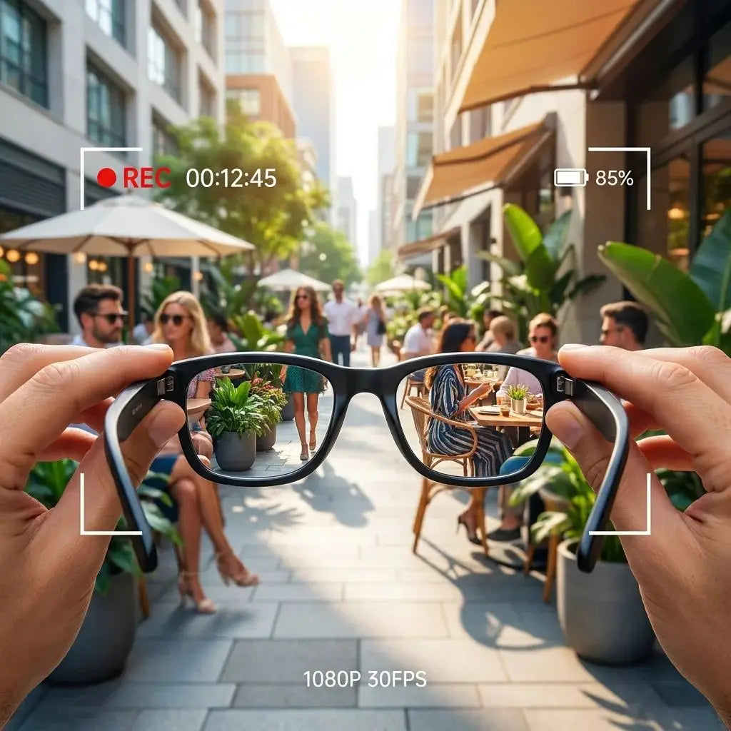 Smart Glasses GS4 MAX Dual Lens 8MP 1080p Video Translator