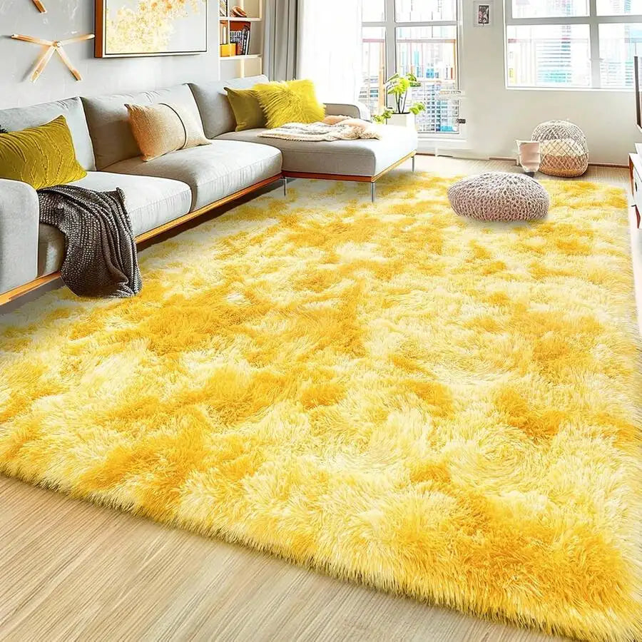 Soft Shag Rugs For Bedroom,  Living Room, Luxury Modern Plush Carpet Girls Boys Room Dorm Indoor Home Decor