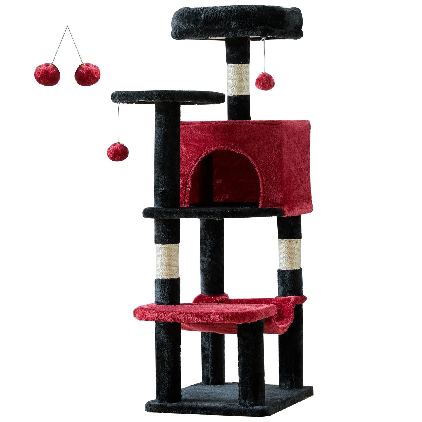JHK Cat Tree Tall Multi Cat Climbing Tower Indoor Cats