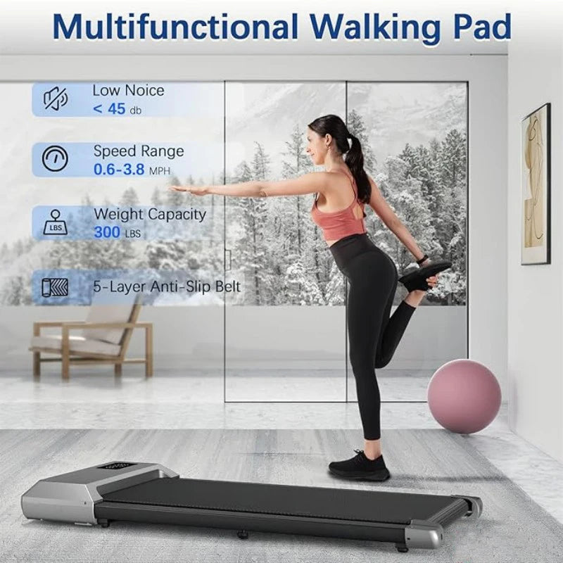Superun 2in1 Treadmill for Home 2.5HP Walking Running Fitness Machine