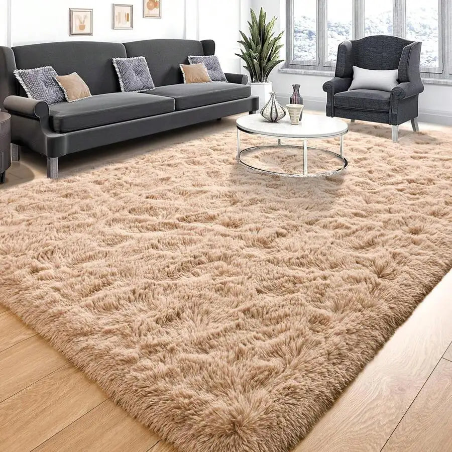 Soft Shag Rugs For Bedroom,  Living Room, Luxury Modern Plush Carpet Girls Boys Room Dorm Indoor Home Decor